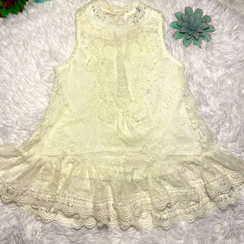Girls knit works top